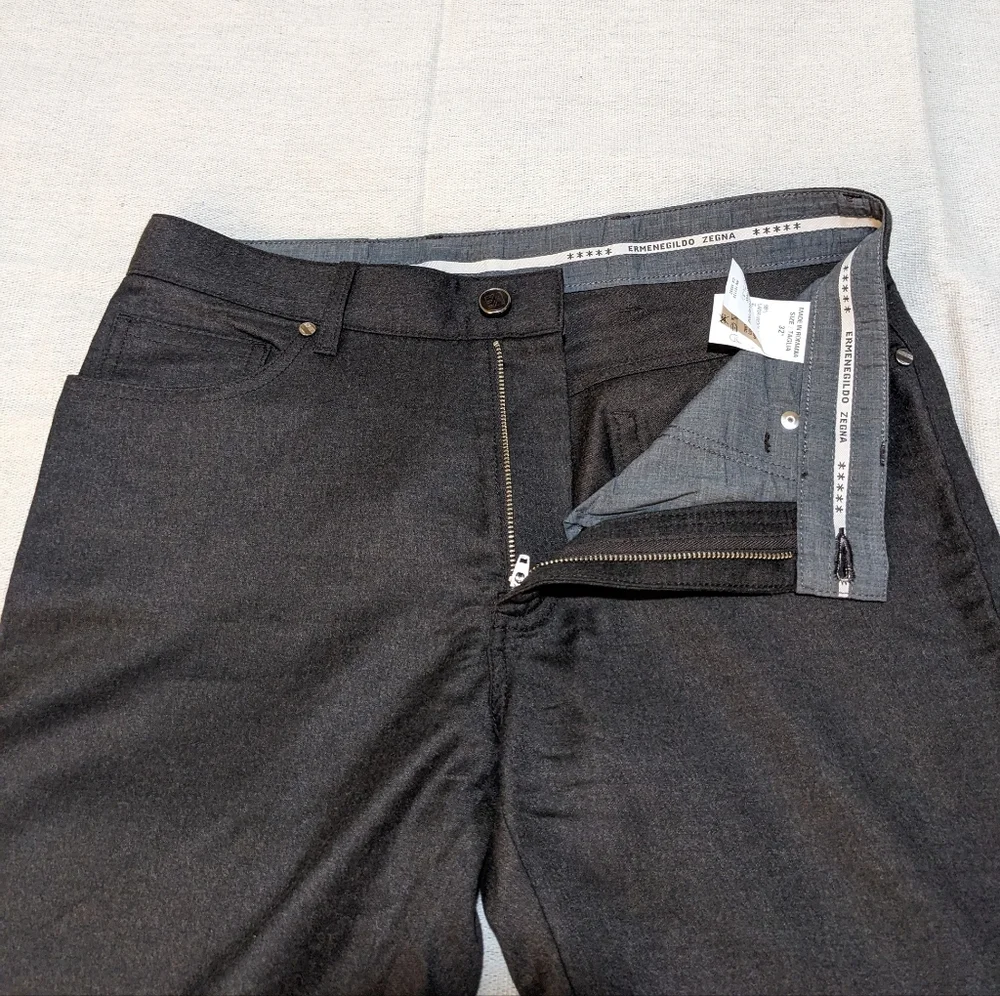 Wool Zegna pants mens 32 27 - Picture 6 of 16